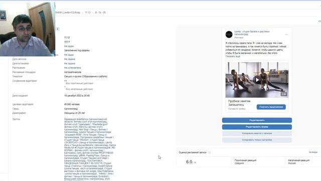 Кейс студия растяжки. Пример продвижения фитнес зала растяжки и балета. Stretching тренировки смотреть онлайн