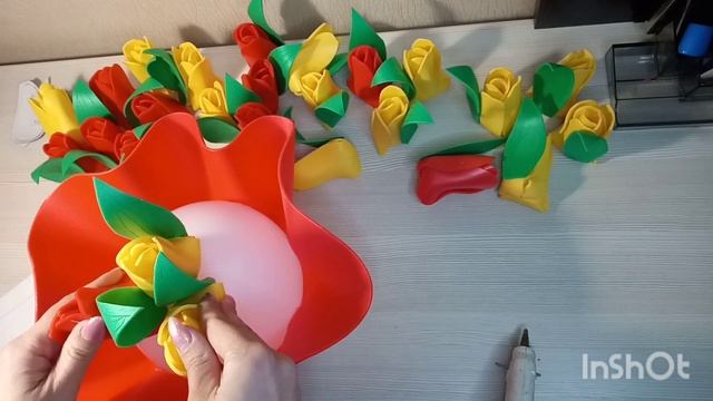 МК Светильник Букет тюльпанов #изолон #тюльпаныизалон смотреть онлайн