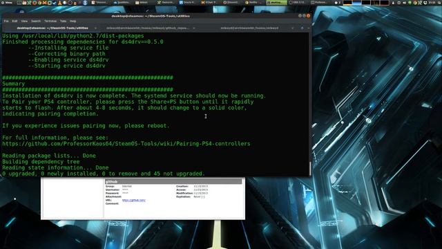 Pairing PS4 Controllers on SteamOS смотреть онлайн