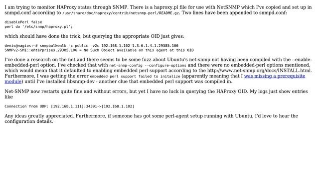 DevOps & SysAdmins: HAProxy perl plugin and Net-SNMPd on Ubuntu 10.04 смотреть онлайн