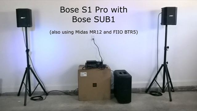 Pair of Bose S1 Pro's with a Bose SUB 1 - Sound Test смотреть онлайн