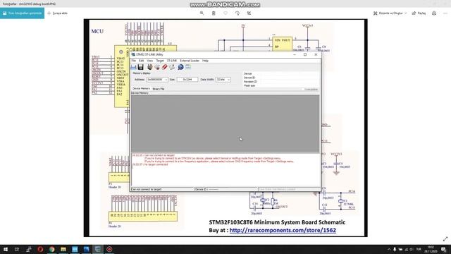 Error in initializing ST-LINK device. Reason: No device found on target смотреть онлайн