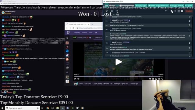 Gross Gore gets banned on stream - his live reaction! смотреть онлайн