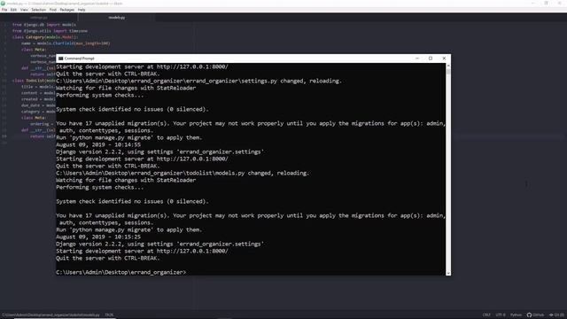 Python Django Project - Errand Organizer | To Do List Using Python Django | Django To Do List App смотреть онлайн