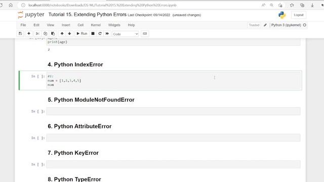 DS - ML Tutorial 15. Extending Python Errors смотреть онлайн