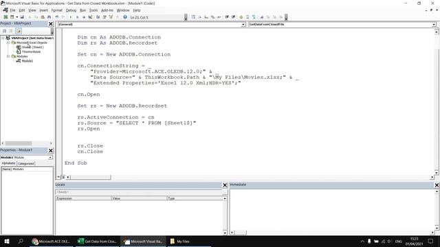 Wise Owl Answers - How do I get data from a closed Excel file using VBA? смотреть онлайн