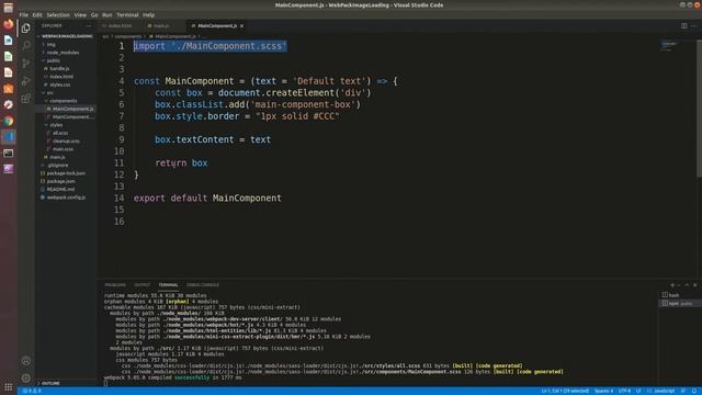 Webpack 5 Настройка сборки проекта с подгрузкой файлов css/scss/изображений | Webpack 5 Config смотреть онлайн