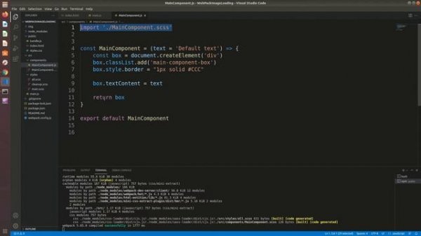 Webpack 5 Настройка сборки проекта с подгрузкой файлов css/scss/изображений | Webpack 5 Config
