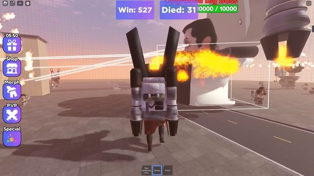 OGGY UPGRADING NOOB CAMERAMAN TITAN TO MAX LEVEL IN ROBLOX! смотреть онлайн