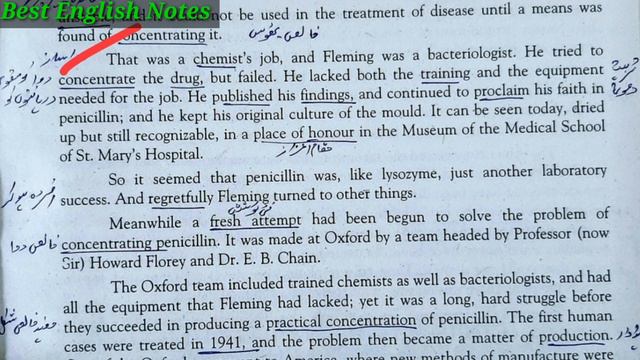 4.Sir Alexander Fleming | 2nd Year Heroes | Book 2 | Text Translation Urdu/Hindi |Best English Note смотреть онлайн