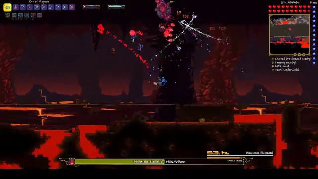Killing the Brimstone Elemental in Terraria Calamity Mod Deathmode смотреть онлайн
