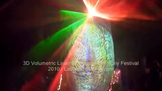 3D Volumetric Laser Scanner on Mask Friday Night Techno Tribal смотреть онлайн