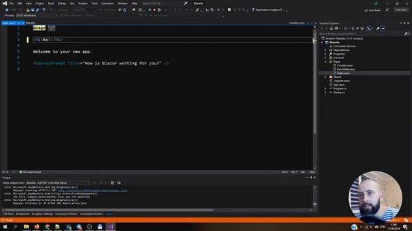 Создаем первое приложение с помощью Blazor Webasssembly