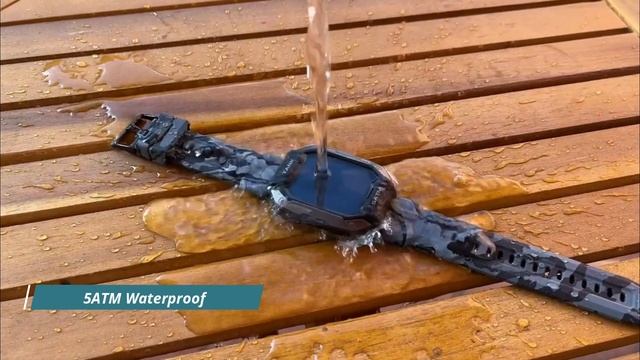 Kospet Tank M1 Smartwatch Waterproof Tactical Military Sports Smartwatch