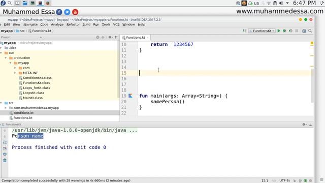 22 Kotlin basics Functions смотреть онлайн