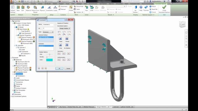 Working with Contact Constraints in Autodesk Nastran In-CAD смотреть онлайн