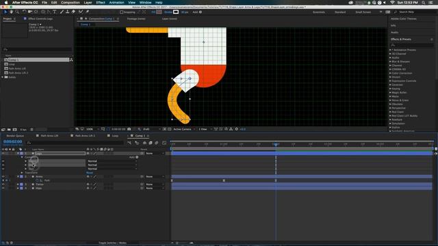 Animate Shape Layer Arms & Legs [EASY] - Adobe After Effects tutorial смотреть онлайн