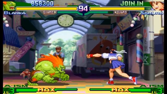 Street Fighter Alpha 3(Zero 3) Expert difficulty Jimmy Carlos(Blanka) 2:0 Playthrough смотреть онлайн