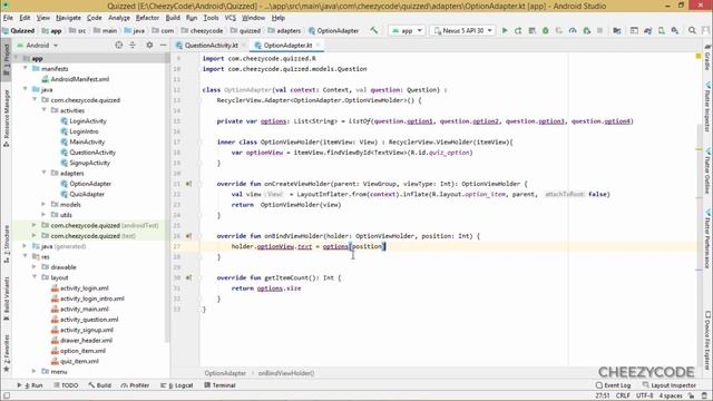 Android Constraint Layout Guidelines | Question Activity Design | CheezyCode #8 смотреть онлайн