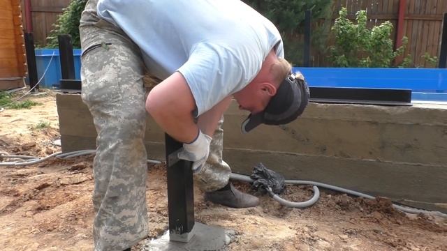 Строительство бассейна из полипропилена 6*3*1,5 м. 2 этап. смотреть онлайн