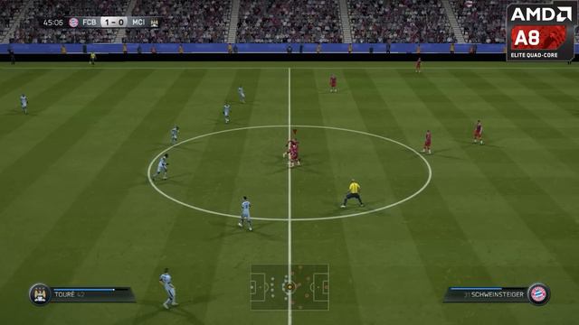 FIFA 15 AMD® APU A8 6600K AMD Radeon HD 8570D смотреть онлайн