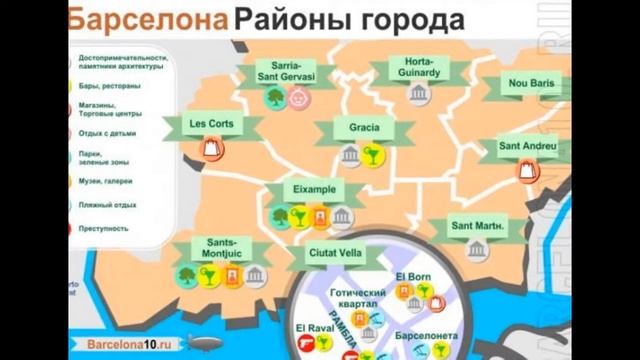 Карта барселоны достопримечательностями распечатать смотреть онлайн