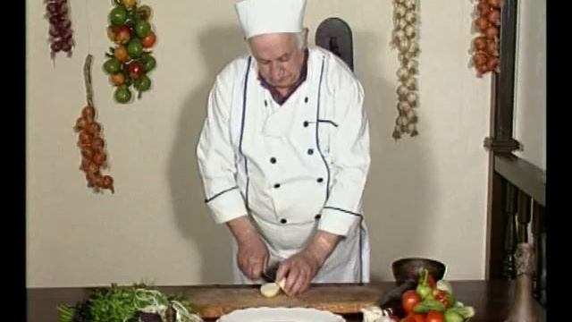 Грузинская закуска. Как правильно нарезать овощи и зелень? Грузинская кухня. Рецепт ТВ смотреть онлайн