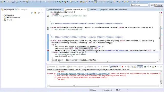 19 - Access secure SSL RESTful service from Java client using SSLContext смотреть онлайн