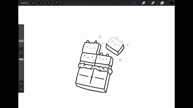 How to draw cute chocolate bar I Как нарисовать милую шоколадную плитку смотреть онлайн