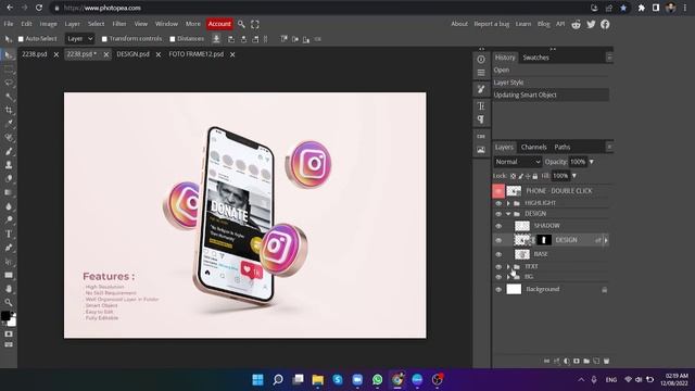 How to edit Mockups PSD files without Photoshop software смотреть онлайн