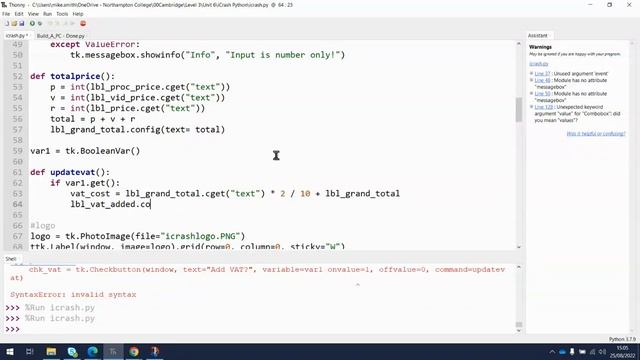 iCrash 17 Python Project Add VAT смотреть онлайн