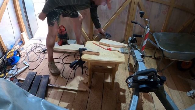 Наличник на окно. Попытка застарить дерево с помощью пропиток. смотреть онлайн