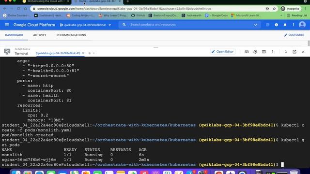 Orchestrating the Cloud with Kubernetes || Qwiklabs || GSP021 смотреть онлайн