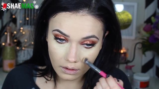 NEW YEAR'S EVE MAKEUP TUTORIAL | COPPER SPARKLING EYES смотреть онлайн