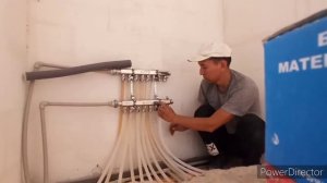 Подключение труб тёплого пола