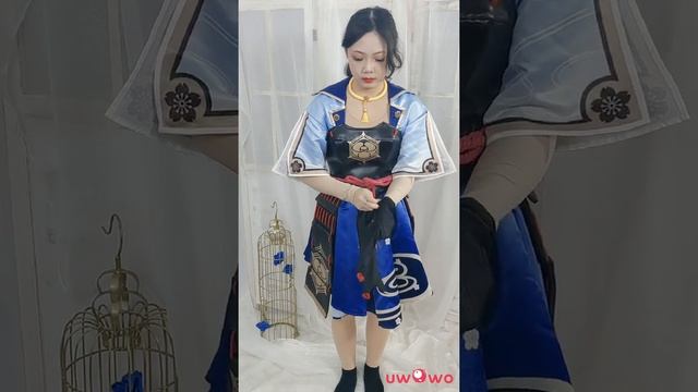 How To Wear Uwowo Kamisato Ayaka Cosplay Costumes By Yourself?