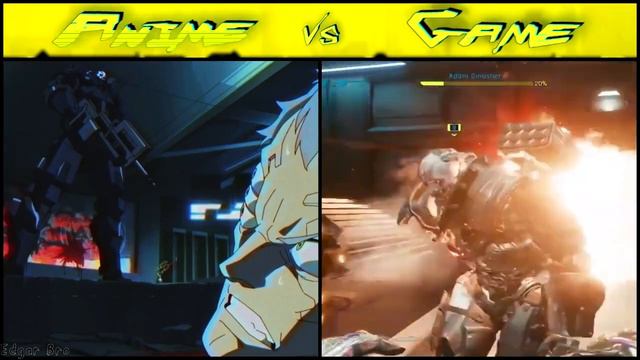 Adam Smasher in Anime vs in Game -Cyberpunk : Edgerunners смотреть онлайн
