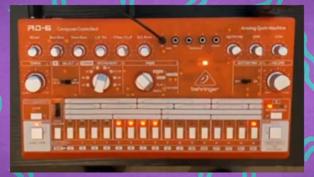 Behringer RD-6 Drum Machine 125 BPM House / Techno / Breakbeat Jam - Oldskool Retro 80's Sounds