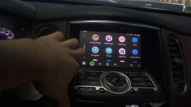 InfinitI EX37 2008 APPplay Apple CarPlay AndroidAuto Mirrolink