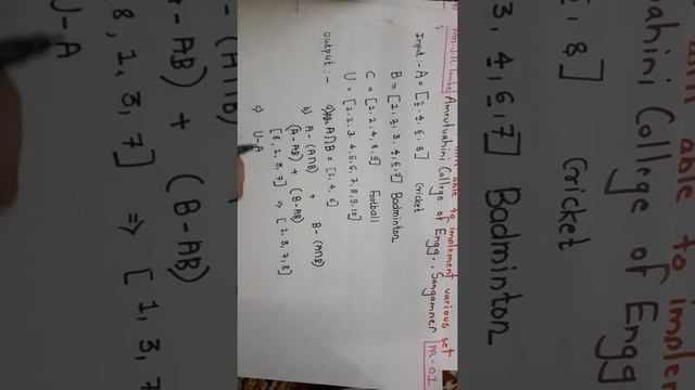part1 Implementation of set operation in python using list смотреть онлайн