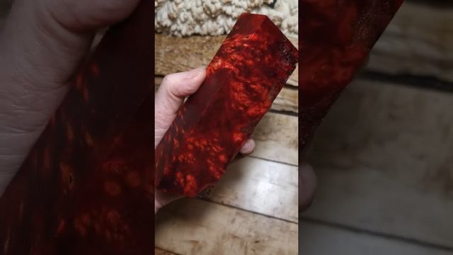 Стабилизированный кап березы