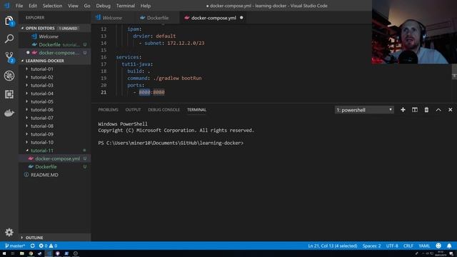 Learning Docker 11 : Retrofitting projects with Docker using Java and Mongo смотреть онлайн