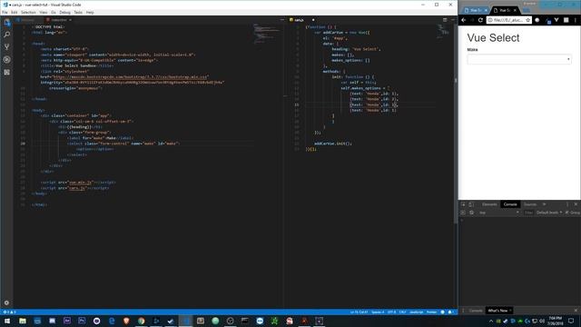 Vue JS - Cascading Select Dropdown смотреть онлайн