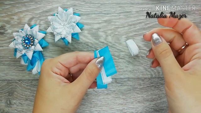 МК КАНЗАШИ Украшение на воротник блузки в школу DIY DECORATION on blouse collar смотреть онлайн