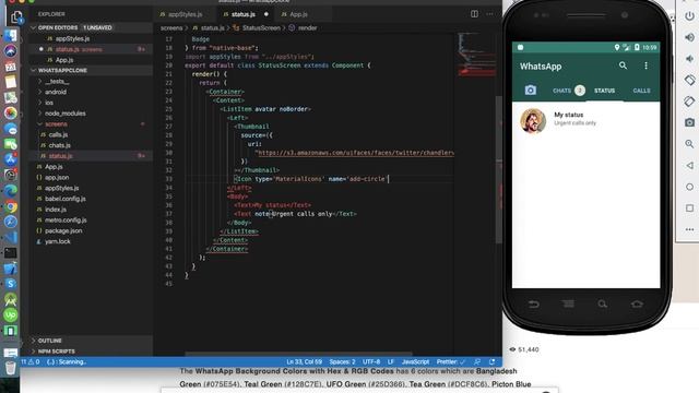 #13 WhatsApp UI Clone In React Native | Part 2 смотреть онлайн