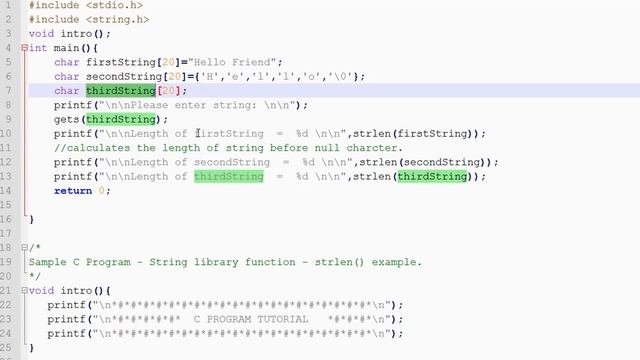 TAMIL STRLEN C PROGRAM DEMO смотреть онлайн