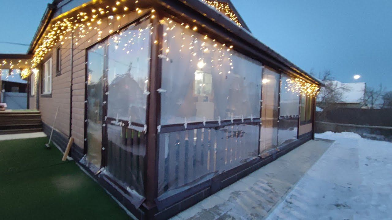 Мягкие Окна установка зимой , с полиуретановой дверью смотреть онлайн