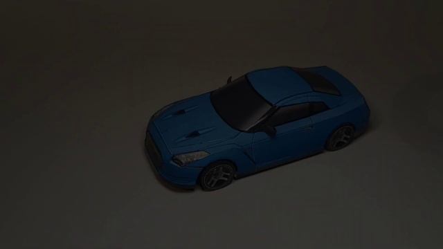 Nissan GT-R из бумаги ! Как сделать Ниссан ГТР  из бумаги!