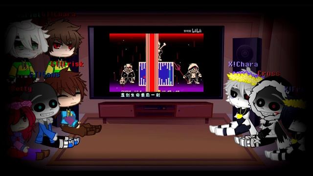 GLITCHTALE And XTALE React To Former Time Trio | [Rus/Eng] | [GC]