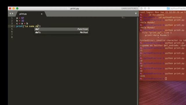 La Función print() en Python смотреть онлайн